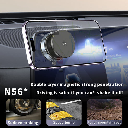 Rotatable Magnetic Vacuum Car Phone Holder.
